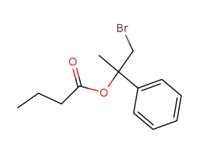 Butyric acid 2-bromo-1-methyl-1-phenyl-ethyl ester