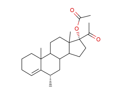 Acetic acid (6S,17R)-17-acetyl-6,10,13-trimethyl-2,3,6,7,8,9,10,11,12,13,14,15,16,17-tetradecahydro-1H-cyclopenta[a]phenanthren-17-yl ester